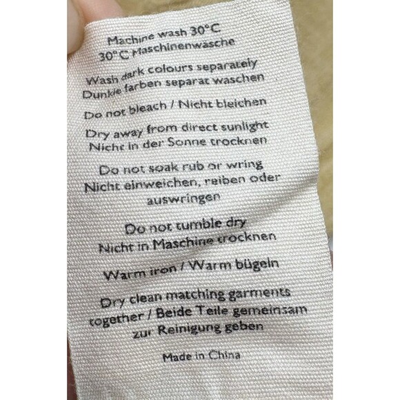 Poetry Lagenlook Women's Beige Jacket Blazer Linen Natural Coastal Luxury, Sz 12 - Picture 8 of 9